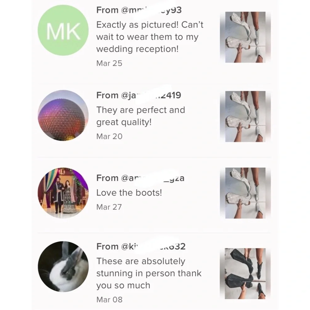 NEW Silver Knee High Western Style Bedazzled Cowboy Boots - Picture 11 of 15